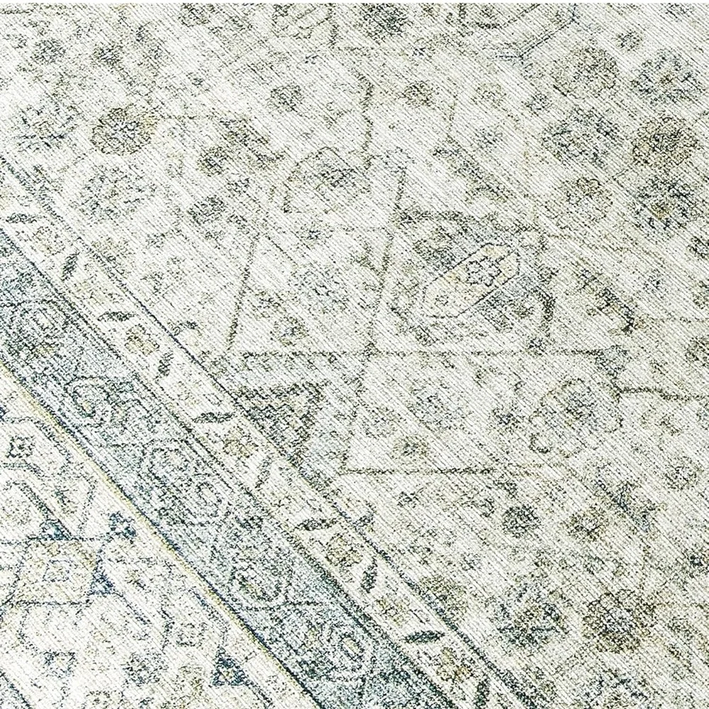 Machine Washable 2’6”X6’ Runner Rug Vintage Style Pet Friendly Recycled NWT